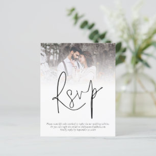 Lámina Presupuesto Código QR Foto Boda RSVP Gabinete