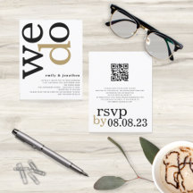 PRESUPUESTO Código QR Invitación a la Boda Blanca 