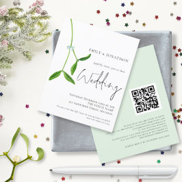 Lámina Presupuesto Código QR Invitación de matrimonio a N