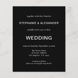 Lámina Presupuesto Código QR simple Invitación a la boda 