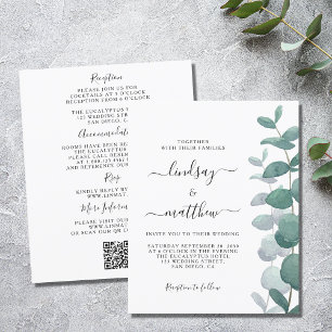 Lámina Presupuesto Código QR Todo En Una Invitación De Bo