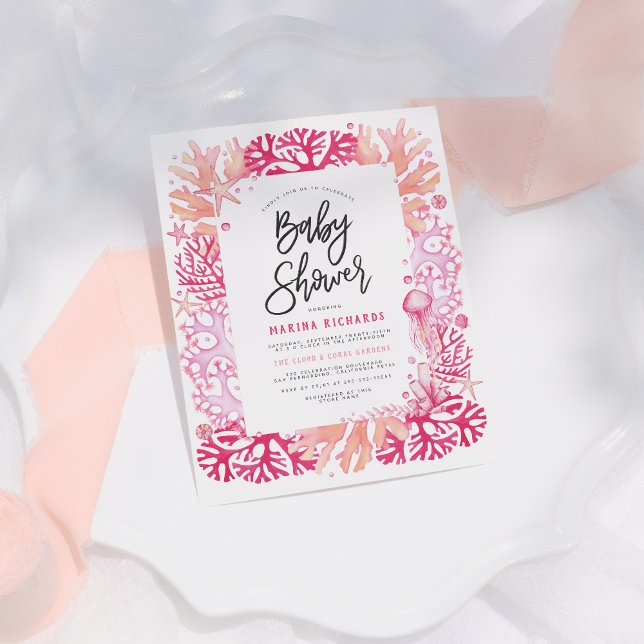 Lámina Presupuesto Coral Rosa y Baby Shower Náutico (Subido por el creador)