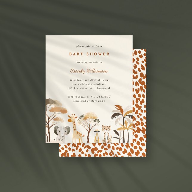 Lámina Presupuesto Corte Jungle Safari Animales Boy Baby  (Subido por el creador)