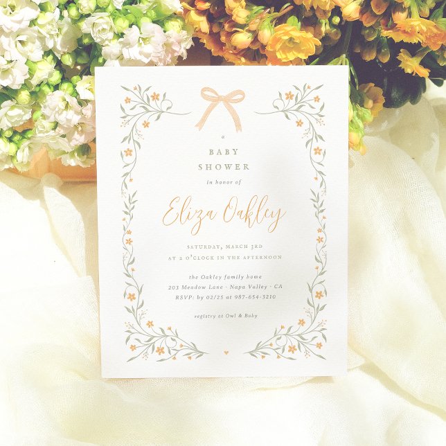Lámina Presupuesto de Baby Shower para Flor silvestre y J (Subido por el creador)