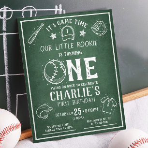 Lámina Presupuesto de Béisbol de Chalkboard Moderno Prime