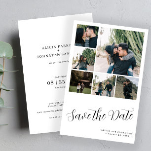 Lámina Presupuesto de boda de collage de varias fotos par