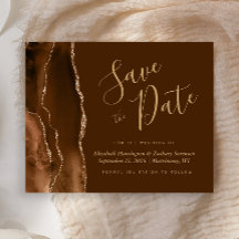 Presupuesto de Bodas Marrón Ágata Mocha Save the D