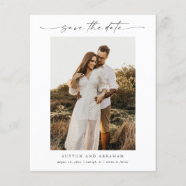 Lámina Presupuesto de escritura de foto de boda minimalis