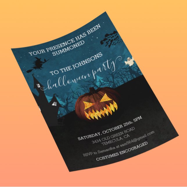 Lámina Presupuesto de fiesta de Halloween Pumpkin  (Subido por el creador)