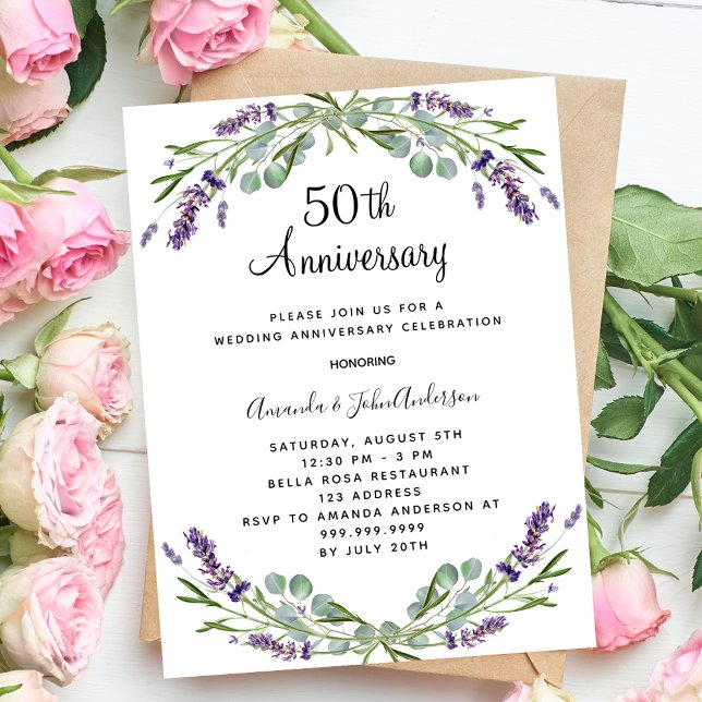 Lámina Presupuesto de florines de lavanda 50 aniversario  (Subido por el creador)
