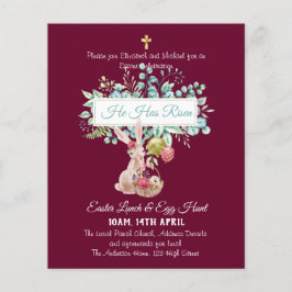 Lámina Presupuesto de invitación de Pascua religiosa