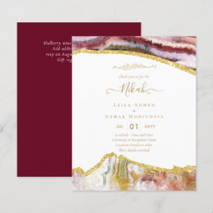 Lámina PRESUPUESTO DE Invitaciones a la Boda de NIKAH Isl