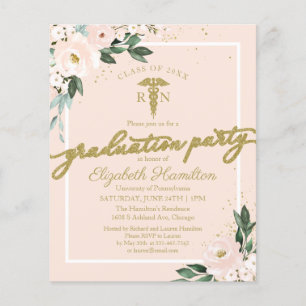 Lámina Presupuesto de Invitaciones para la Fiesta de Grad