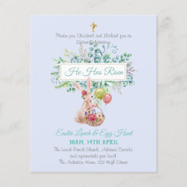 Lámina Presupuesto de invitaciones religiosas de Pascua