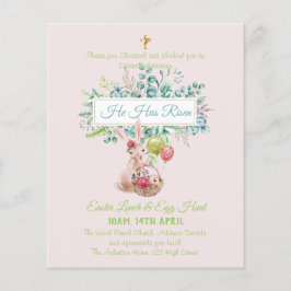 Lámina Presupuesto de invitaciones religiosas de Pascua