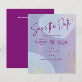 Lámina Presupuesto de LeahG Guardar la fecha Magenta Oro