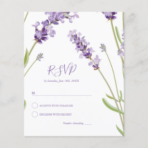 Lámina Presupuesto de respuesta floral de lavanda para bo
