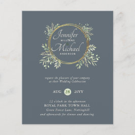 Lámina PRESUPUESTO DE Wreath Wreath Invitación a la boda 