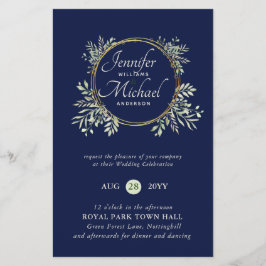 Lámina PRESUPUESTO DE Wreath Wreath Invitación a la boda 