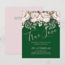 Lámina Presupuesto del Boda de Floral Verde Botánico