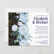 Presupuesto del Boda Floral Azul de la Marina Aqua