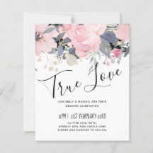 Presupuesto del Boda floral azul turbio y rosado d