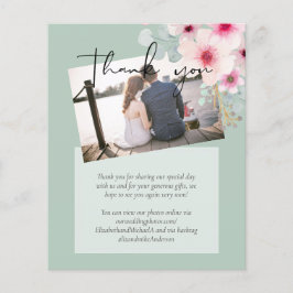 Lámina Presupuesto del Boda floral rosado de Rubor