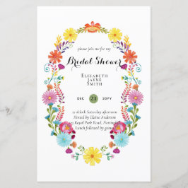 Lámina PRESUPUESTO Ducha de novias Invitaciones Colores P