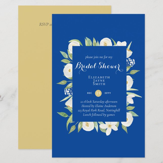 Lámina PRESUPUESTO Ducha de novias Invitaciones Colores P (Anverso / Reverso)