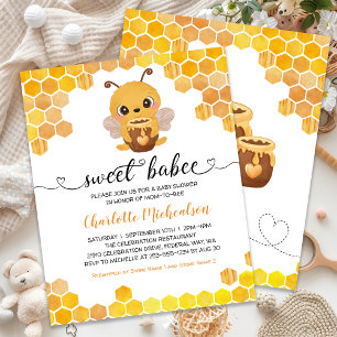 Lámina PRESUPUESTO Dulce Abeja Baby Shower Invitación neu