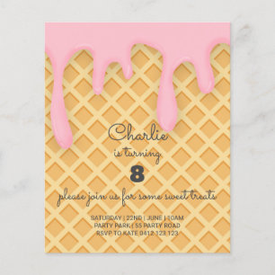 Lámina PRESUPUESTO Dulces Tratamientos helados Invitación