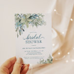 Lámina PRESUPUESTO Duste Blue Eucalyptus Bridal Shower<br><div class="desc">PRESUPUESTO Elegante Eucalyptus Greenery Bridal Shower Invitation con nuestro encantador eucalipto verde y verde y polvoriento entorno azul y tipografía moderna. La espalda es un bello azul polvoriento. Fácil de personalizar con su información para una simple y elegante invitación a una ducha de novia. **Nuestro documento de PRESUPUESTO es más...</div>