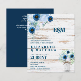 Lámina PRESUPUESTO Dusty Blue Floral Wedding