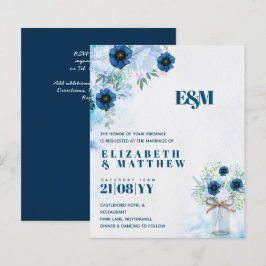Lámina PRESUPUESTO Dusty Blue Floral Wedding