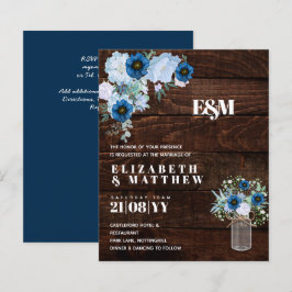 Lámina PRESUPUESTO Dusty Blue Floral Wedding