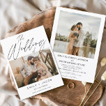 Lámina Presupuesto El Boda Elegante Minimalista Moderno<br><div class="desc">Elegante Moderno 4 Invitación a la Boda Minimalista Fotográfica. Las tarjetas de foto o foto de la invitación a la boda contienen una tipografía moderna que son elegantes,  simples y modernas para usar después de la minimalista celebración del día de la boda.</div>