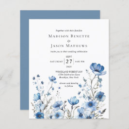 Lámina PRESUPUESTO Elegante Bohemia Dusty Boda Floral Azu