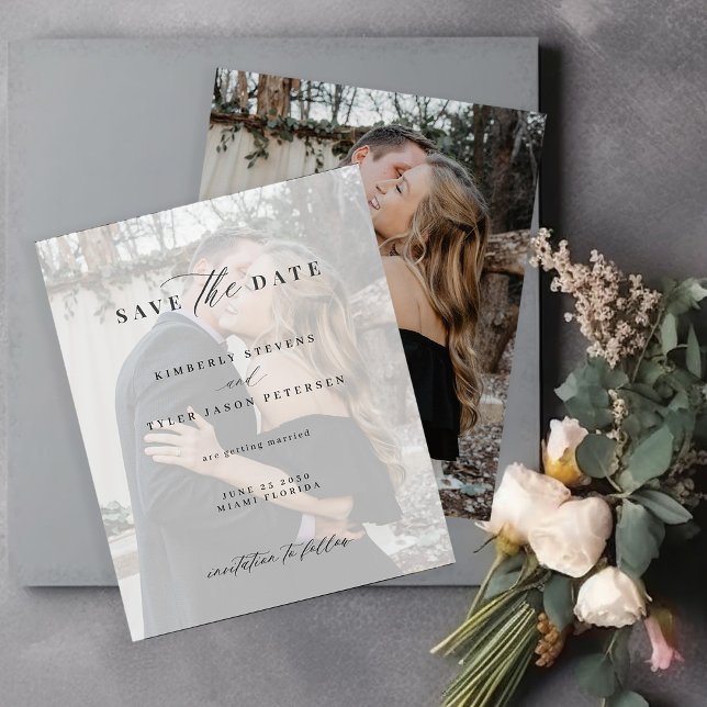 Lámina Presupuesto elegante guion foto boda guardar fecha (Subido por el creador)