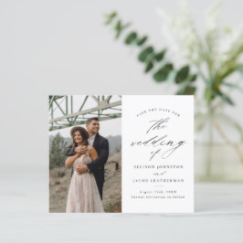 Lámina Presupuesto Elegante Guión Foto Boda Guardar la Fe