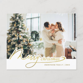 Lámina PRESUPUESTO Elegante Mínimo Oro Fotos navideñas