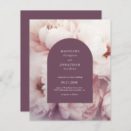 Lámina PRESUPUESTO Elegante Regal Purple Peonies Arch Bod