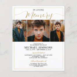 Lámina Presupuesto en memoria amorosa 3 Foto funeral conm