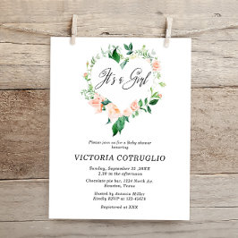 Lámina Presupuesto Es un Baby Shower Chica