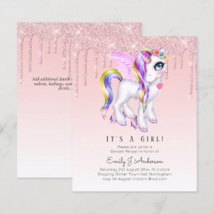 Lámina PRESUPUESTO Es un Purpurinoso Chica Unicorn Baby S