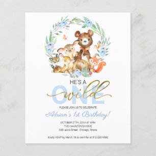 Lámina Presupuesto es una invitación salvaje de un primer