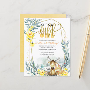 Lámina Presupuesto es una invitación salvaje de un primer