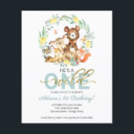 Lámina Presupuesto es una invitación salvaje de un primer<br><div class="desc">Animados animales de bosque, es una invitación salvaje de un primer cumpleaños, fácil de personalizar con tus detalles. Compruebe que la colección contiene elementos coincidentes. PERSONALIZACIÓN: Si necesita personalización del diseño, póngase en contacto conmigo por chat; si necesita información sobre su pedido, opciones de envío, etc., póngase en contacto directamente...</div>