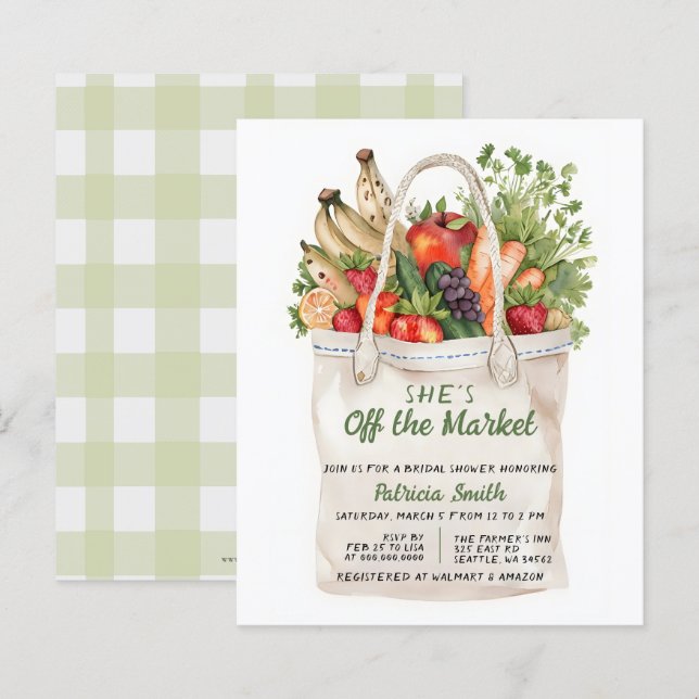 Lámina Presupuesto Está fuera de la ducha de novia en el  (Anverso / Reverso)