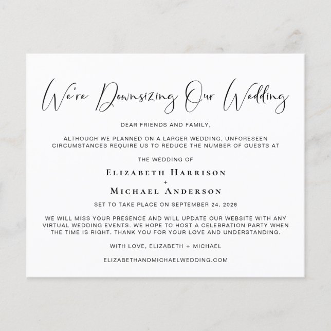 Lámina Presupuesto Estamos reduciendo nuestra Invitación  (Anverso)