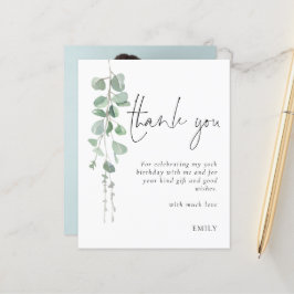 Lámina Presupuesto Eucalyptus Foto 50 cumpleaños Gracias